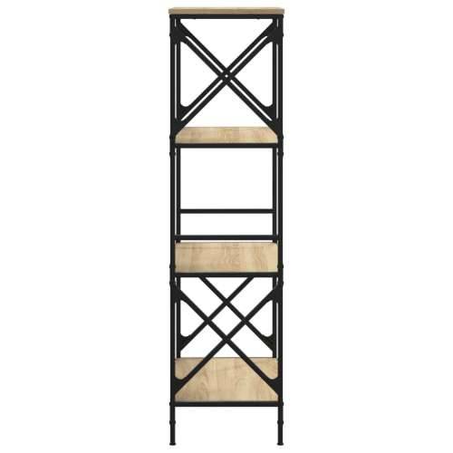Regal za knjige s 4 razine boja hrasta 59 x 35 x 132 cm drveni - sonoma hrast 1 132 cm Cijena