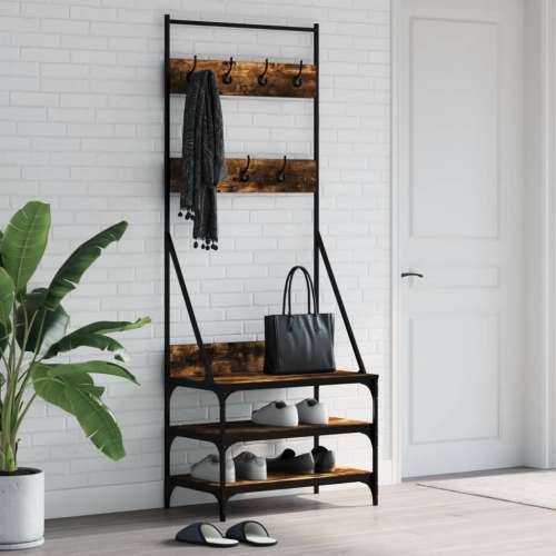 Stalak za odjeću i cipele boja hrasta 70x40x184 cm - Dimljeni hrast 70 x 40 x 184 cm 1 Cijena