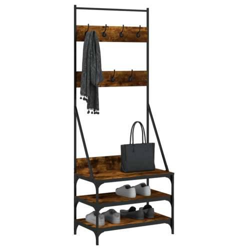 Stalak za odjeću i cipele boja hrasta 70x40x184 cm - Dimljeni hrast 70 x 40 x 184 cm 1 Cijena