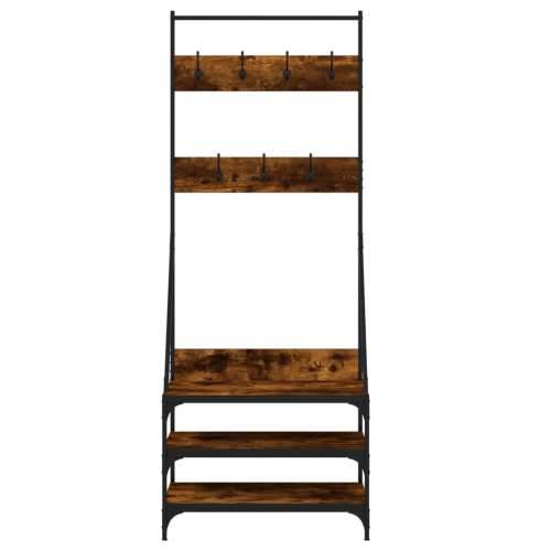 Stalak za odjeću i cipele boja hrasta 70x40x184 cm - Dimljeni hrast 70 x 40 x 184 cm 1 Cijena