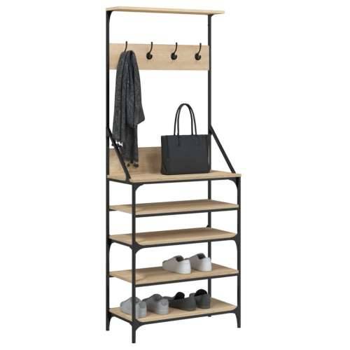 Stalak za odjeću i cipele boja hrasta sonome 70x34x184 cm - sonoma hrast 70 x 34 x 184 cm 1 Cijena