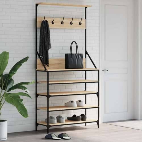 Stalak za odjeću i cipele boja hrasta sonome 90x34x184 cm - sonoma hrast 90 x 34 x 184 cm 1 Cijena