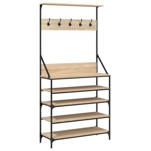 Stalak za odjeću i cipele boja hrasta sonome 90x34x184 cm - sonoma hrast 90 x 34 x 184 cm 1 Cijena