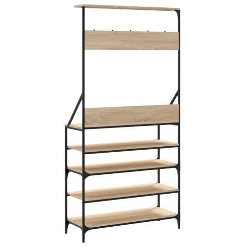 Stalak za odjeću i cipele boja hrasta sonome 90x34x184 cm - sonoma hrast 90 x 34 x 184 cm 1 Cijena