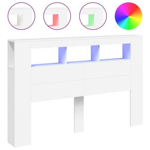 LED uzglavlje bijelo 160 x 18,5 x 103,5 cm konstruirano drvo - Bijela 160 x 103.5 cm 1 Cijena