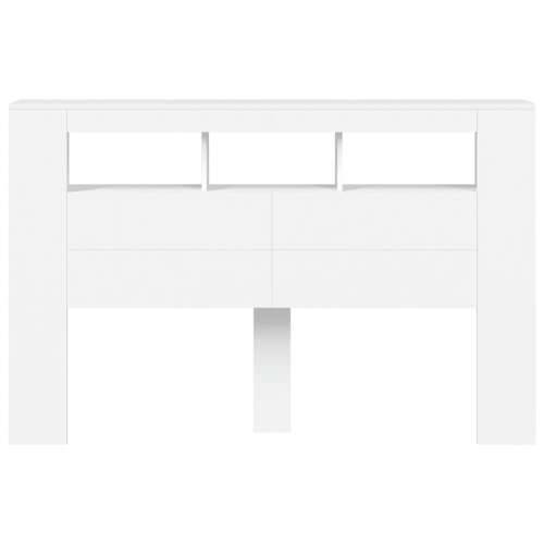 LED uzglavlje bijelo 160 x 18,5 x 103,5 cm konstruirano drvo - Bijela 160 x 103.5 cm 1 Cijena