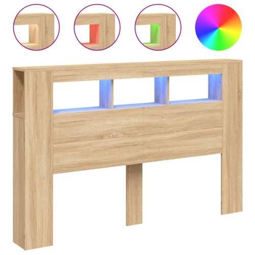 LED uzglavlje boja hrasta sonome 160 x 18,5 x 103,5 cm - sonoma hrast 160 x 103.5 cm 1 Cijena
