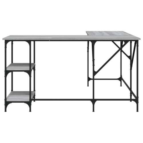 Radni stol boja hrasta sonome 139x139x75 cm konstruirano drvo - Sivi hrast sonoma Cijena