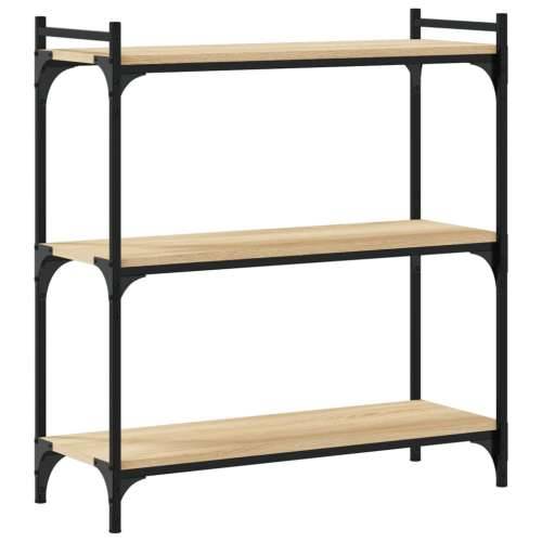 Regal za knjige s 3 razine boja hrasta 80 x 30 x 86 cm drveni - sonoma hrast 1 86 cm 80 cm Cijena