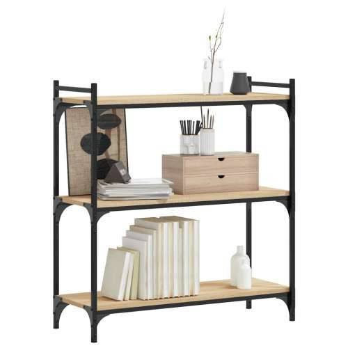 Regal za knjige s 3 razine boja hrasta 80 x 30 x 86 cm drveni - sonoma hrast 1 86 cm 80 cm Cijena