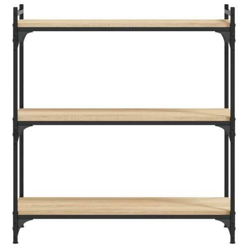 Regal za knjige s 3 razine boja hrasta 80 x 30 x 86 cm drveni - sonoma hrast 1 86 cm 80 cm Cijena