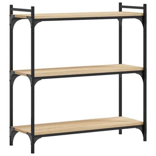 Regal za knjige s 3 razine boja hrasta 80 x 30 x 86 cm drveni - sonoma hrast 1 86 cm 80 cm Cijena