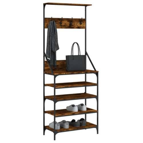 Stalak za odjeću i cipele boja hrasta 70x34x184 cm - Dimljeni hrast 70 x 34 x 184 cm 1 Cijena