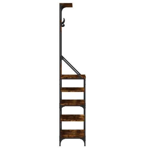 Stalak za odjeću i cipele boja hrasta 70x34x184 cm - Dimljeni hrast 70 x 34 x 184 cm 1 Cijena