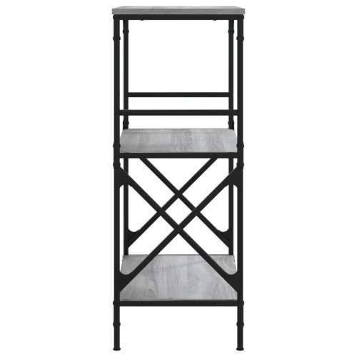 Regal za knjige 3 razine siva boja hrasta 59x35x90,5 cm drveni - Sivi hrast sonoma 1 90.5 cm Cijena
