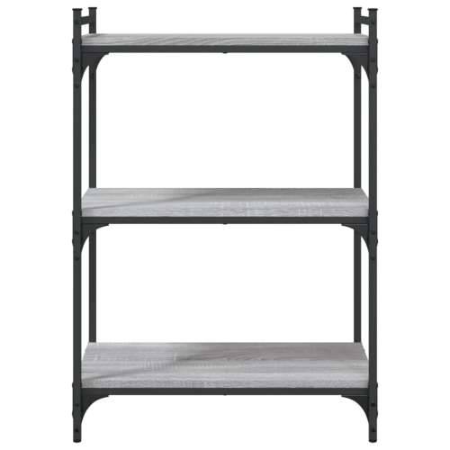 Regal za knjige s 3 razine siva boja hrasta 60x30x86 cm drveni - Sivi hrast sonoma 1 86 cm 60 cm Cijena