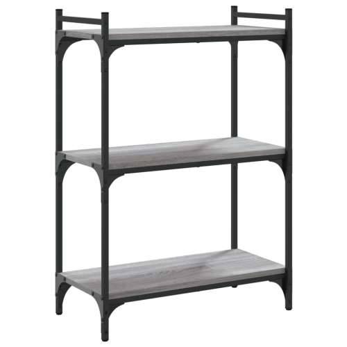 Regal za knjige s 3 razine siva boja hrasta 60x30x86 cm drveni - Sivi hrast sonoma 1 86 cm 60 cm Cijena