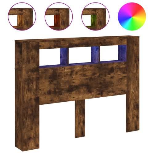 LED uzglavlje boja dimljenog hrasta 140x18,5x103,5 cm - Dimljeni hrast 140 x 103.5 cm 1 Cijena