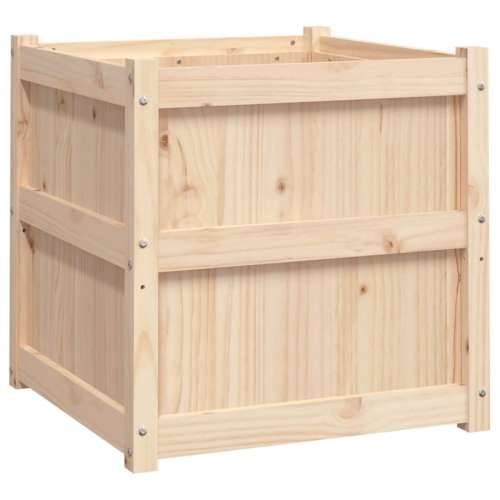 Vrtna sadilica 60 x 60 x 60 cm od masivne borovine - Prirodna boja bora 1 Cijena