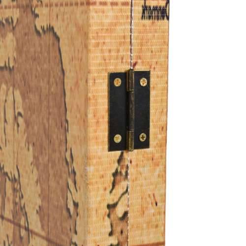 Paravan - Sklopiva sobna pregrada s kartom svijeta 160 x 170 cm žuta - 160 x 170 cm 1 4 Cijena