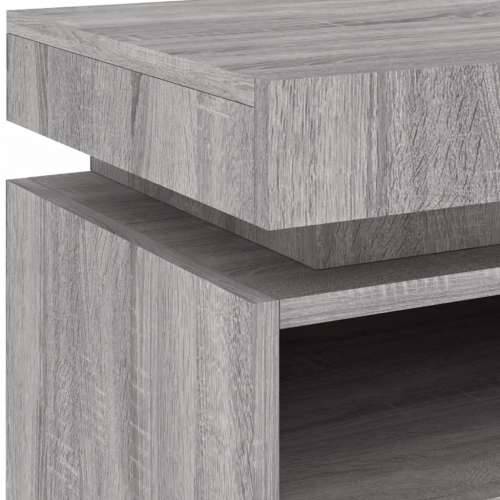 Noćni ormarići s LED svjetlima 2 kom boja hrasta 40x39x48,5 cm - Sivi hrast sonoma 2 Cijena