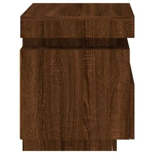 Noćni ormarići s LED svjetlima 2 kom boja hrasta 40x39x48,5 cm - Smeđi hrast 2 Cijena