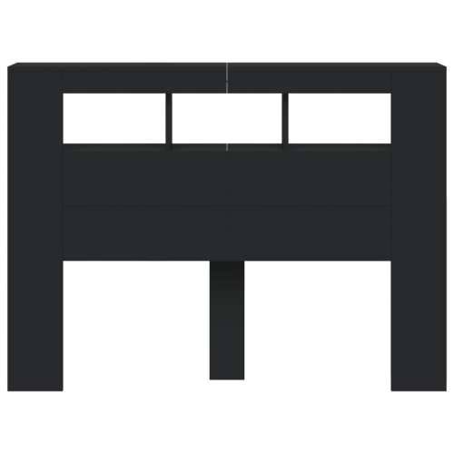 LED uzglavlje crno 140x18,5x103,5 cm konstruirano drvo - Crna 140 x 103.5 cm 1 Cijena