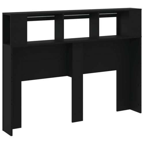 LED uzglavlje crno 140x18,5x103,5 cm konstruirano drvo - Crna 140 x 103.5 cm 1 Cijena