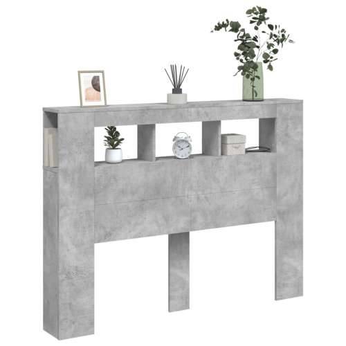 LED uzglavlje siva boja betona 140x18,5x103,5 cm - Beton siva 140 x 103.5 cm 1 Cijena