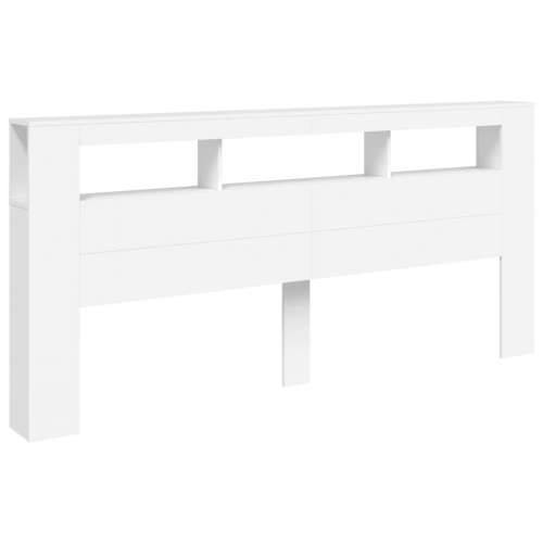 LED uzglavlje bijelo 220x18,5x103,5 cm konstruirano drvo - Bijela 220 x 103.5 cm 1 Cijena