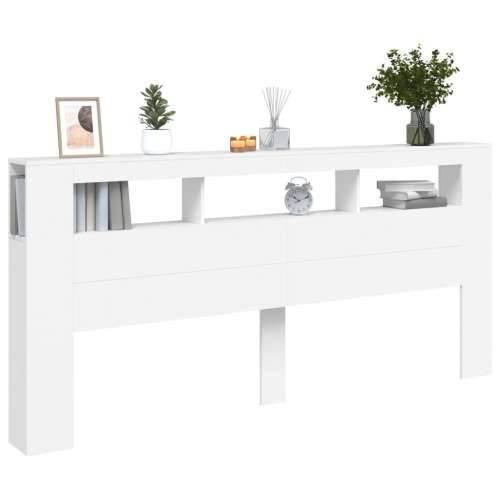 LED uzglavlje bijelo 220x18,5x103,5 cm konstruirano drvo - Bijela 220 x 103.5 cm 1 Cijena