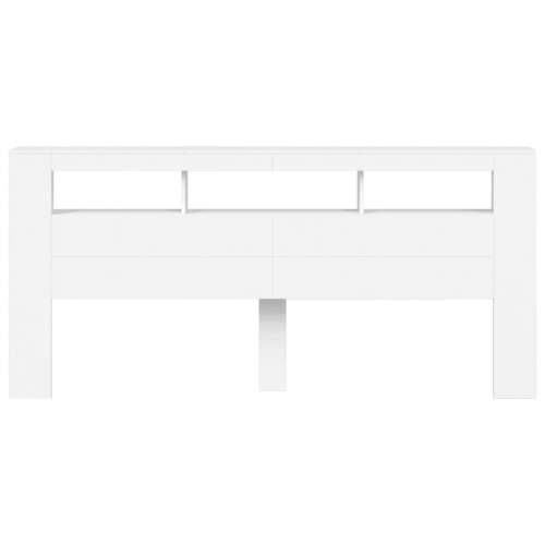 LED uzglavlje bijelo 220x18,5x103,5 cm konstruirano drvo - Bijela 220 x 103.5 cm 1 Cijena