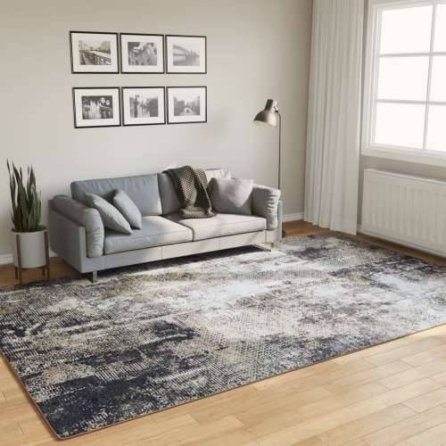 Perivi tepih raznobojni 190 x 300 cm protuklizni - Crno-bijelo 190 x 300 cm Cijena
