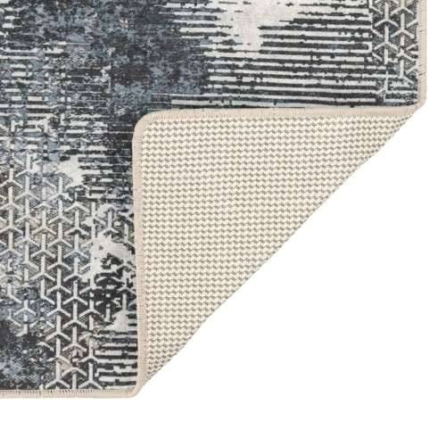 Perivi tepih raznobojni 190 x 300 cm protuklizni - Crno-bijelo 190 x 300 cm Cijena