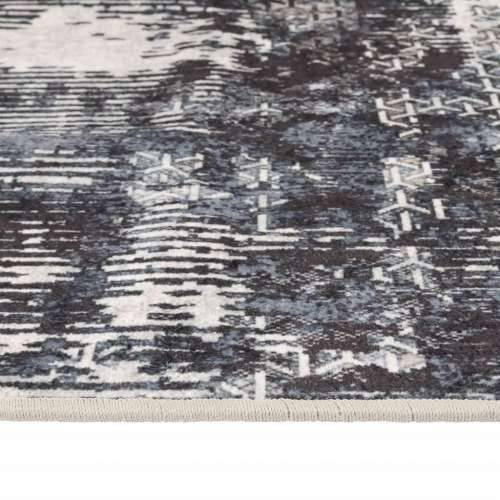 Perivi tepih raznobojni 190 x 300 cm protuklizni - Crno-bijelo 190 x 300 cm Cijena