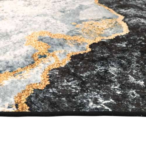 Perivi tepih raznobojni 190 x 300 cm protuklizni - zlatna i bijela 190 x 300 cm Cijena