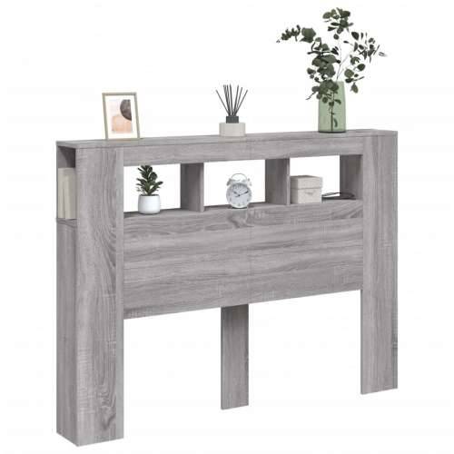 LED uzglavlje boja hrasta 140x18,5x103,5 cm konstruirano drvo - Sivi hrast sonoma 140 x 103.5 cm 1 Cijena