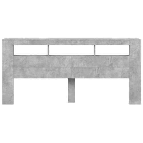 LED uzglavlje siva boja betona 220x18,5x103,5 cm - Beton siva 220 x 103.5 cm 1 Cijena