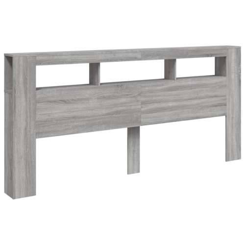 LED uzglavlje boja hrasta 220x18,5x103,5 cm konstruirano drvo - Sivi hrast sonoma 220 x 103.5 cm 1 Cijena