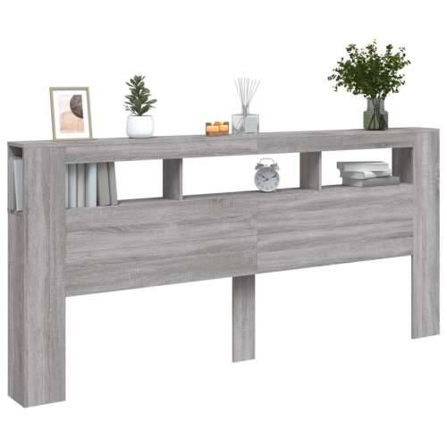 LED uzglavlje boja hrasta 220x18,5x103,5 cm konstruirano drvo - Sivi hrast sonoma 220 x 103.5 cm 1 Cijena