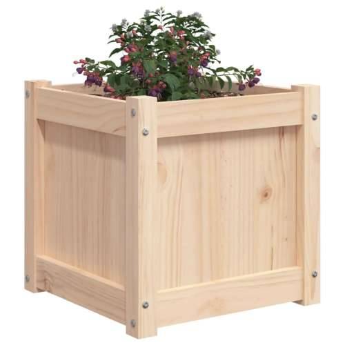 Vrtna sadilica 40 x 40 x 40 cm od masivne borovine - Prirodna boja bora 1 Cijena