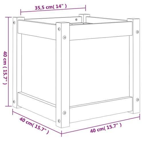 Vrtna sadilica 40x40x40 cm od masivne duglazije - Prirodni douglas 1 Cijena