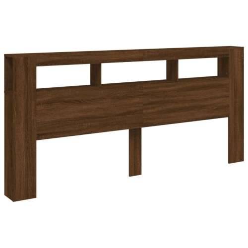 LED uzglavlje boja smeđeg hrasta 220x18,5x103,5 cm - Smeđi hrast 220 x 103.5 cm 1 Cijena