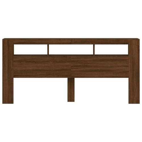 LED uzglavlje boja smeđeg hrasta 220x18,5x103,5 cm - Smeđi hrast 220 x 103.5 cm 1 Cijena