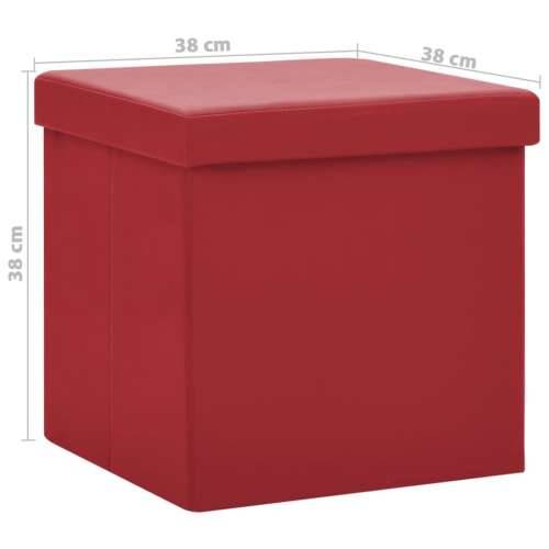 Sklopivi tabure za pohranu crvena boja vina PVC Cijena