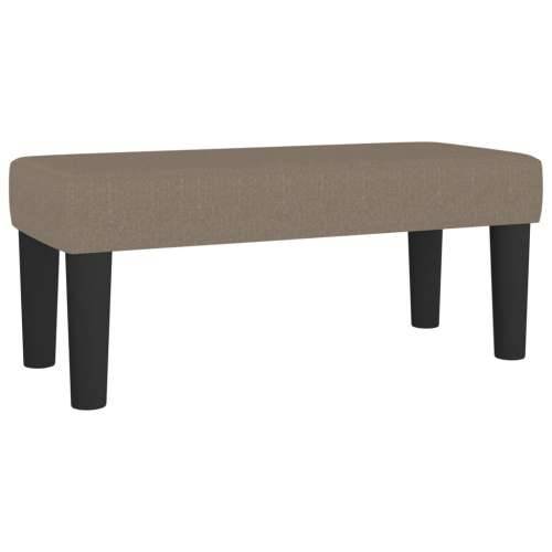 Krevet s oprugama i madracem smeđesivi 100 x 200 cm od tkanine - Sivo-smeđa 100 x 200 cm Okomite pruge Cijena