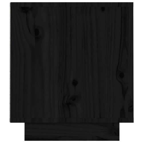 TV ormarić crni 140 x 35 x 40 cm od masivne borovine - Crna 1 Cijena