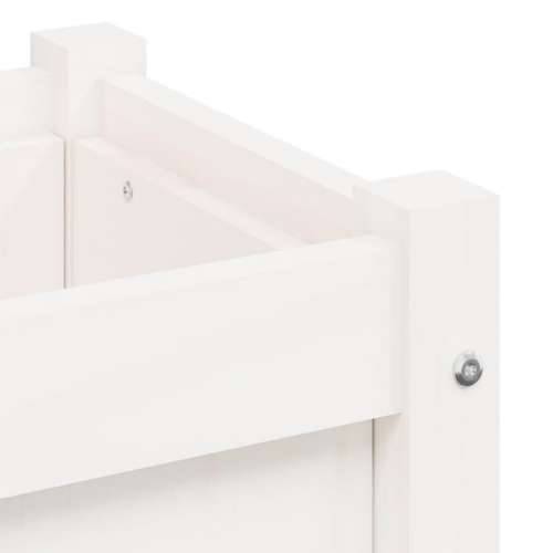 Vrtne sadilice s nogama bijela 70x31x70 cm od masivne borovine - Bijela boja bora 1 Cijena