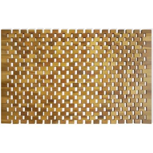 Kupaonski otirač od drva akacije s uzorkom mozaika 80 x 50 cm Cijena