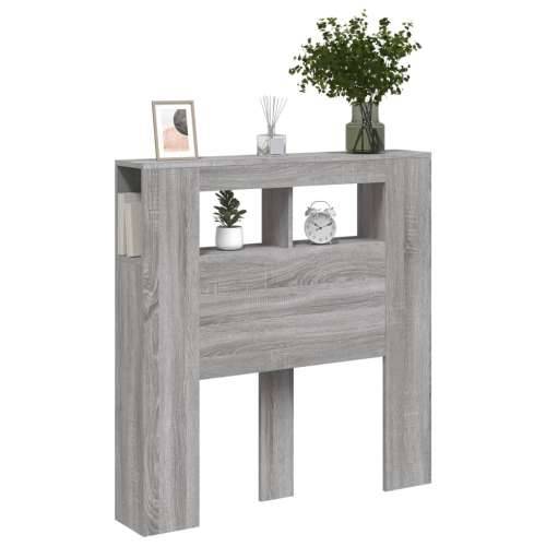 LED uzglavlje boja hrasta 100x18,5x103,5 cm konstruirano drvo - Sivi hrast sonoma 100 x 103.5 cm 1 Cijena